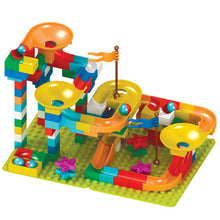 Load image into Gallery viewer, 54-162Pcs Marble Race Run Maze Balls Track Building Blocks Funnel Slide Big Building Brick duploed