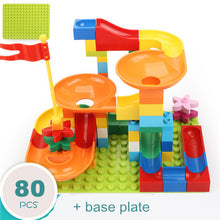 Load image into Gallery viewer, 54-162Pcs Marble Race Run Maze Balls Track Building Blocks Funnel Slide Big Building Brick duploed
