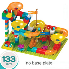 Load image into Gallery viewer, 54-162Pcs Marble Race Run Maze Balls Track Building Blocks Funnel Slide Big Building Brick duploed