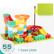 Load image into Gallery viewer, 54-162Pcs Marble Race Run Maze Balls Track Building Blocks Funnel Slide Big Building Brick duploed
