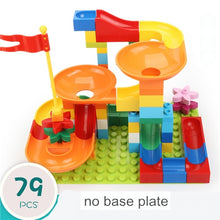 Load image into Gallery viewer, 54-162Pcs Marble Race Run Maze Balls Track Building Blocks Funnel Slide Big Building Brick duploed
