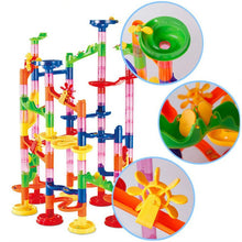 Load image into Gallery viewer, 29/105pcs Set DIY Construction Marble Race Run Track Building Blocks Kids Maze Ball Roll Toys Christmas Gift

