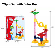 Load image into Gallery viewer, 29/105pcs Set DIY Construction Marble Race Run Track Building Blocks Kids Maze Ball Roll Toys Christmas Gift

