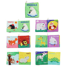 Load image into Gallery viewer, New Animal Cognition Infant Newborn Baby Soft Fabric Cloth Book Learning Educational Toys For Kids Baby Books 0-12 months
