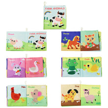 Load image into Gallery viewer, New Animal Cognition Infant Newborn Baby Soft Fabric Cloth Book Learning Educational Toys For Kids Baby Books 0-12 months
