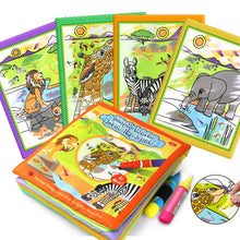 Load image into Gallery viewer, Coolplay  Magic Water Drawing Book Coloring Book Painting Board Doodle Book in Drawing Toys Educational Toys for Kids Xmas Gifts
