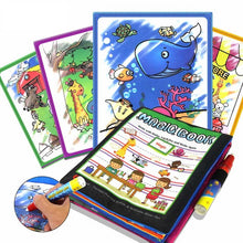 Load image into Gallery viewer, Coolplay  Magic Water Drawing Book Coloring Book Painting Board Doodle Book in Drawing Toys Educational Toys for Kids Xmas Gifts
