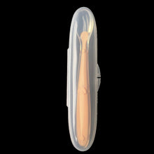 Load image into Gallery viewer, 1Pcs Baby Feeding Spoon with Storage Box Non-Slip Baby Trainning Spoon Food Grade Silicone Cute Baby Feeding Tableware
